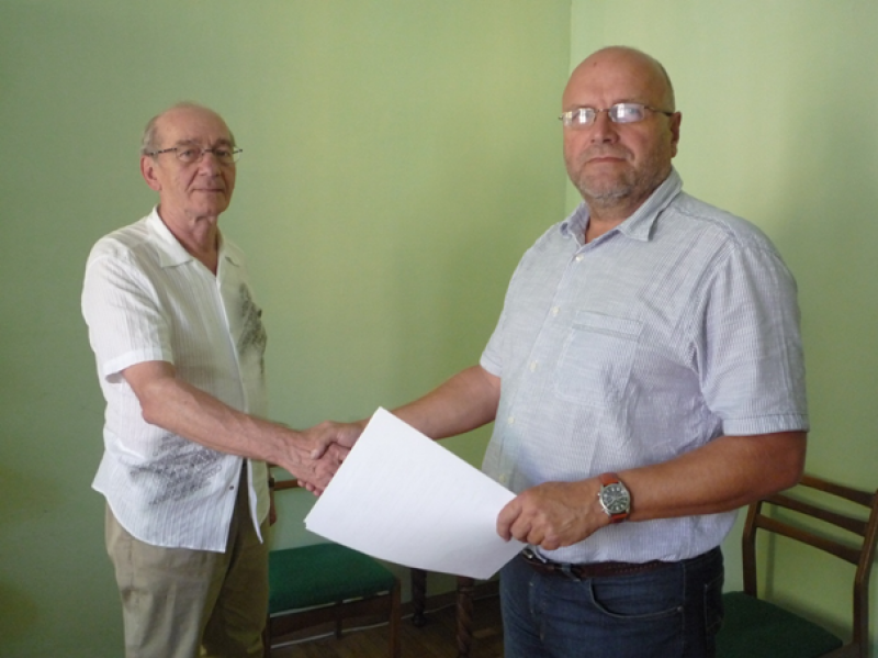 Podpis subdodavatelské smlouvy s ukrajinským zkušebním a certifikačním orgánem Stankosert Oděsa