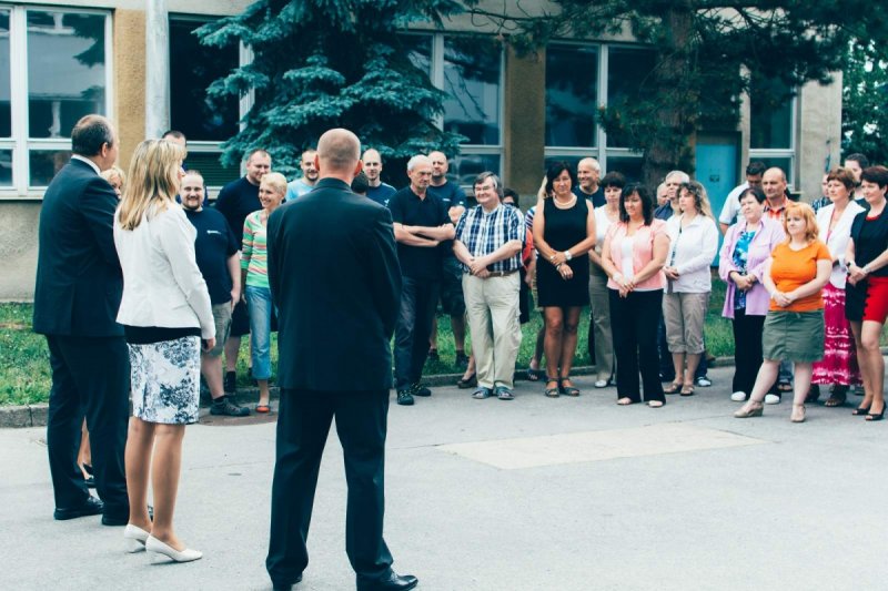 Slavnostní předání rekonstruované administrativní budovy